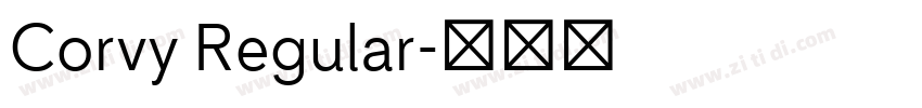 Corvy Regular字体转换 Corvy Regular字体转换